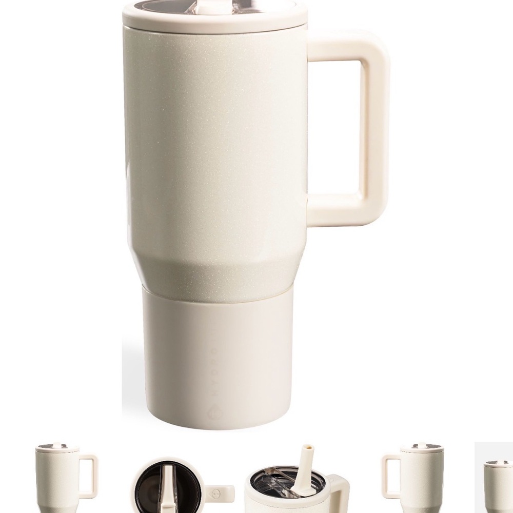Snowflake white sparkly 20 oz hydrojug